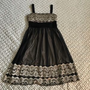 Black & Gold Semi-formal Dress | 6P